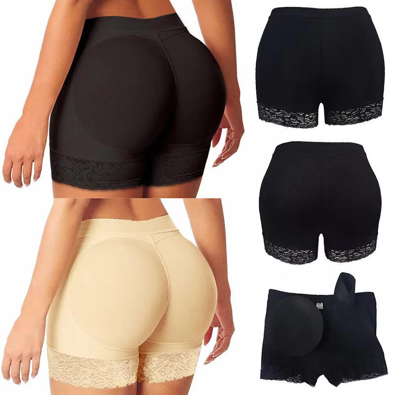 Custom Full Body Plus Size Slimming Padded Buttocks Butt Lift Shapewear Tummy Panties Waist Trainer Shaper