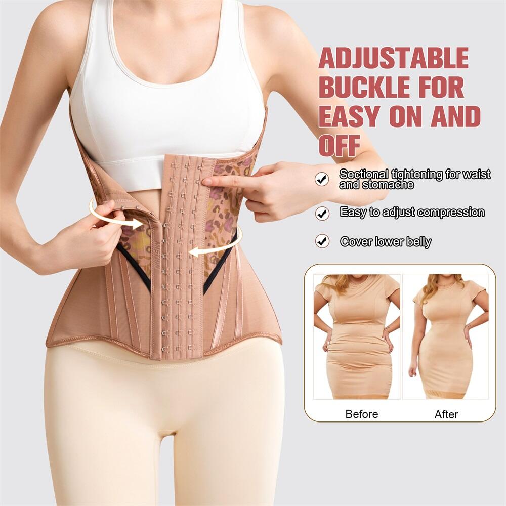 Latest Floral Print Waist Trainers Oem Corset Suppliers Custom Tummy Control Womens Slimming Sheath Waist Trainer Body Shaper