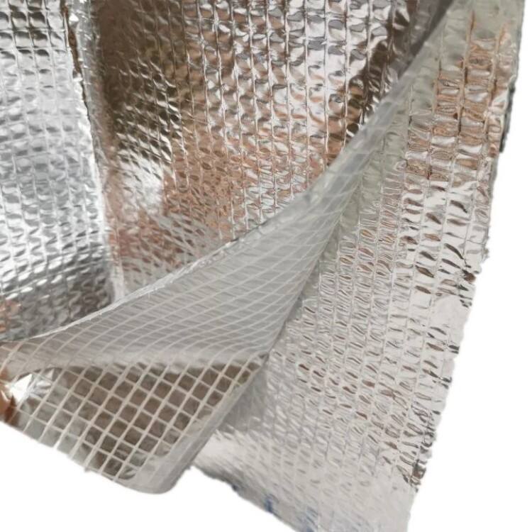 Tissu tissé isolant thermique Kingway, renforcé d'une feuille d'aluminium, 1,5 m × 50 m/rouleau, 120 g/m²