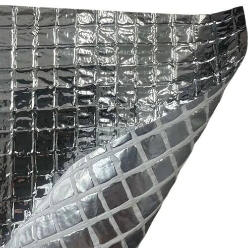 Tissu tissé isolant thermique Kingway, renforcé d'une feuille d'aluminium, 1,5 m × 50 m/rouleau, 70 g/m²