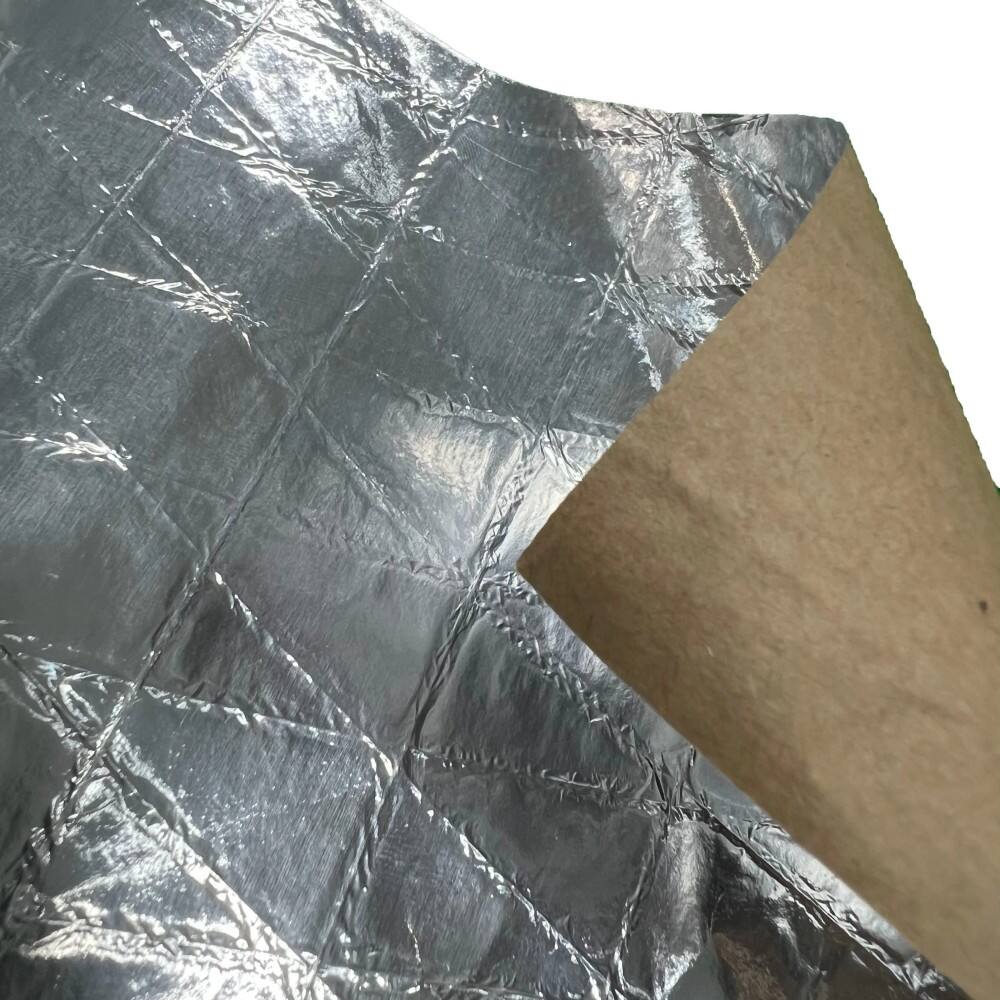 Papier kraft renforcé d'une feuille d'aluminium et d'un treillis pour isolation thermique Kingway