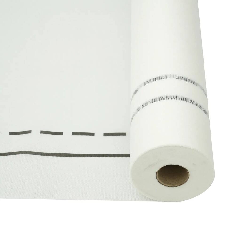 La barrière à vapeur personnalisable de 1,5 × 50 m est une couche légère et renforcée de contrôle de la vapeur d’eau en polyéthylène, destinée à être utilisée dans les constructions de toitures et de murs