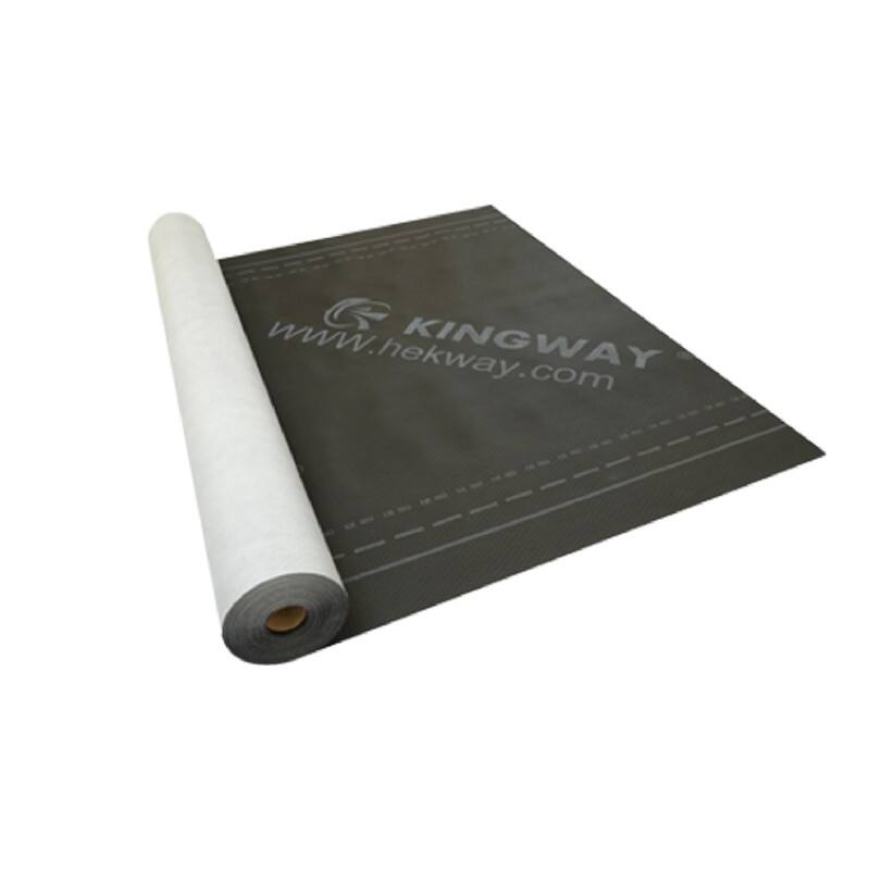 membrane sous-couche étanche respirante Kingway anti-UV de 140 g/m², à forte perméabilité à la vapeur d’eau, enveloppe de maison