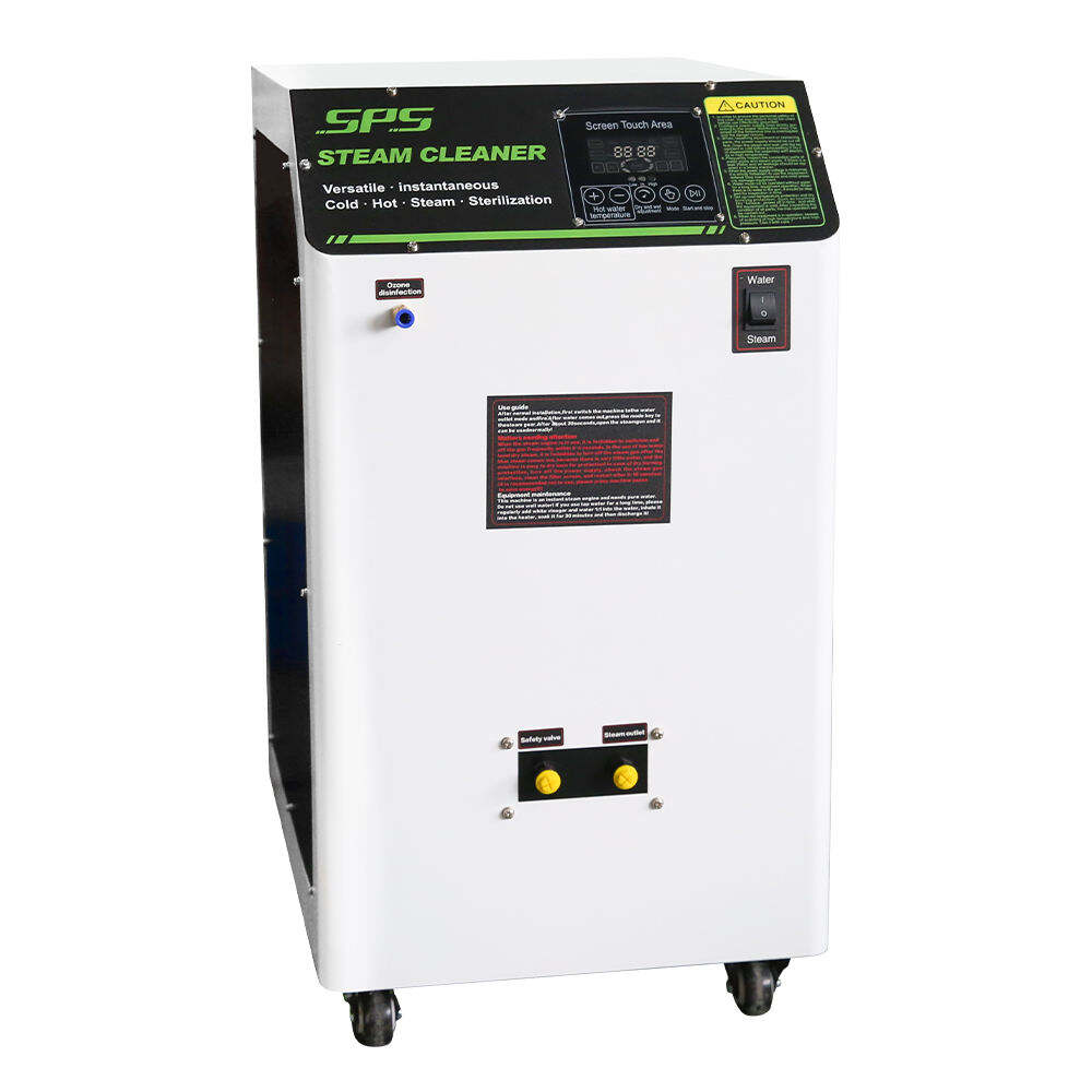 máquina de limpeza a vapor elétrica 220V de alta temperatura Remoção de graxa pesada Lavagem com água quente Equipamento de lavagem a vapor seco e úmido para carros