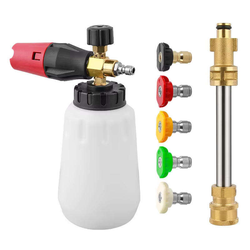SPS Bosh Adapter Connector Pressure Washer Gun 1L Snow Foam Lance Kit Quick Wand Connector High Pressure Snow Foam Lance