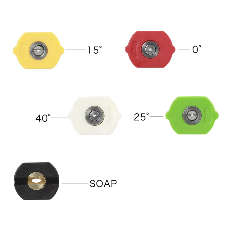 SPS High Pressure Carwash Big Long Red Water Gun With Five Color Nozzles Pressure Washer Tips Pressure Water Gun factory