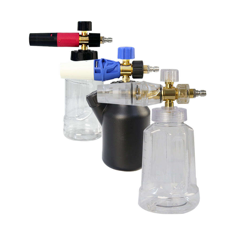 תותח מקל ריס עם מיכל טעינה צידי 1L, ניתן התאמה, תותח ריס לניקוי רכב עם חיבור מהיר M22-14 מ