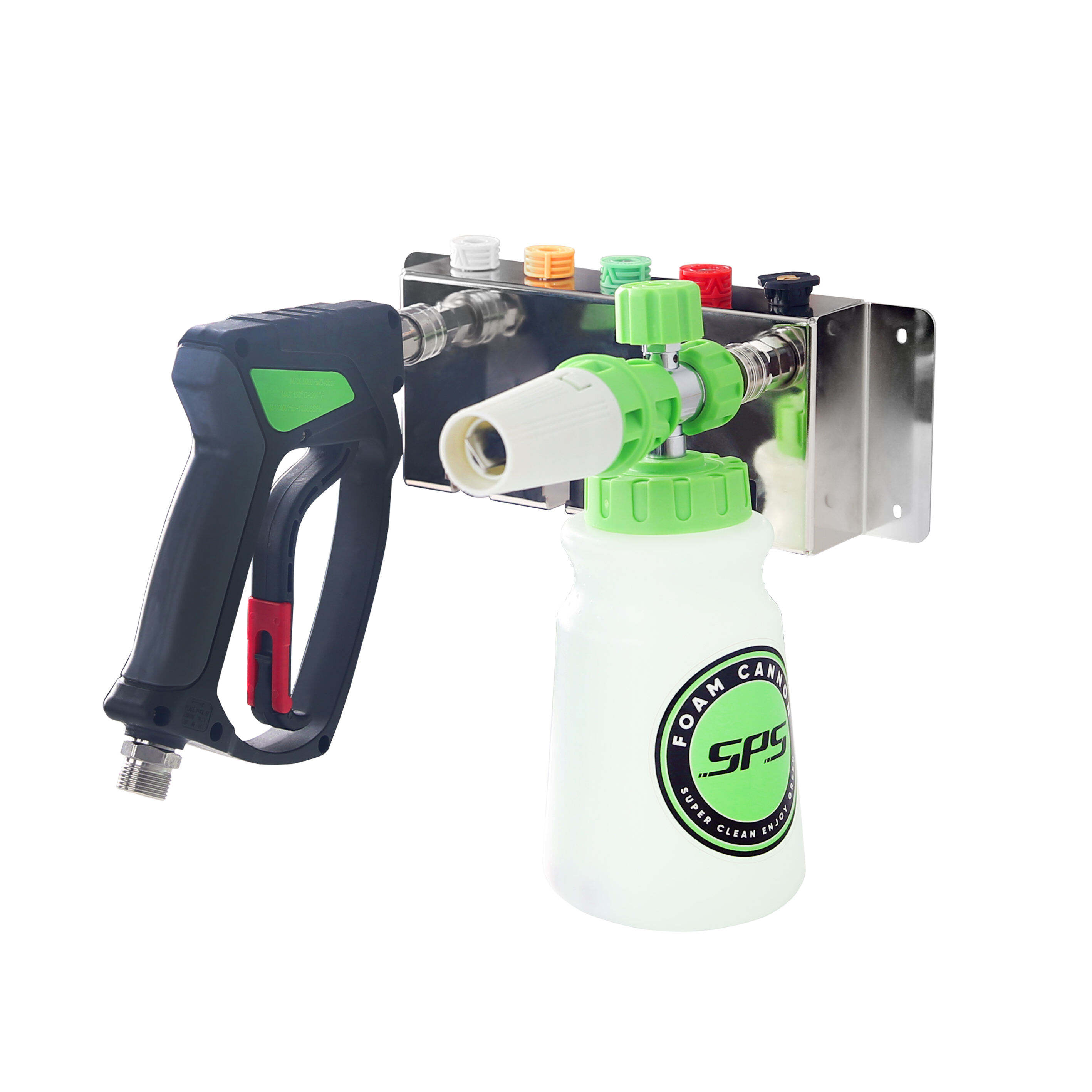 Κρεμαλέα Καθαρισμού Υδραυλικού Πιστόλιου Στην Τοιχή Από Κοπρινό Υψηλής Πίεσης Μετάξυ Πιστόλιου Φωμικού Κανονιού Καθαριστικό Εργαλείο