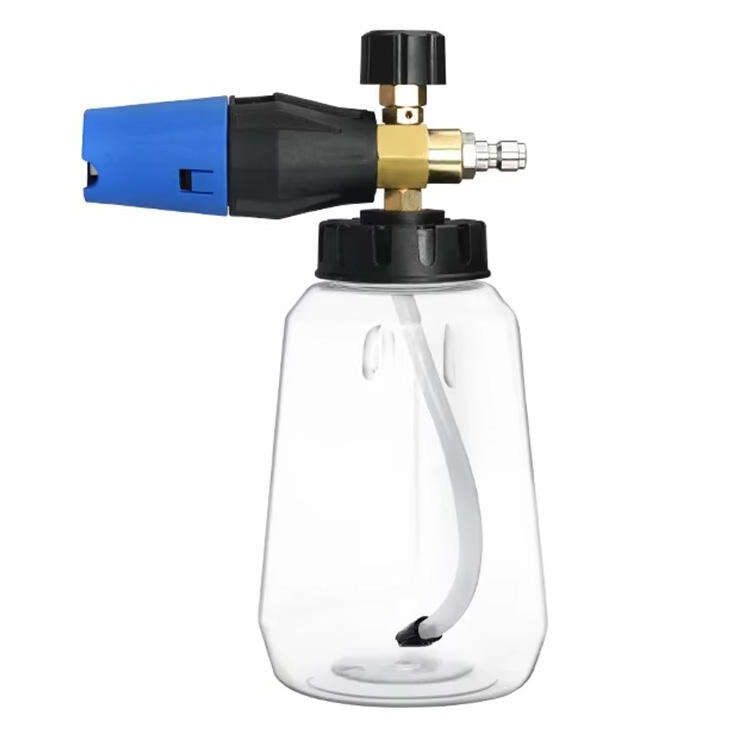 SPS 1L OEM High Pressure Snow Foam Lance Car Wash Transparent Bottle Brass Solid Snow Foam Cannon