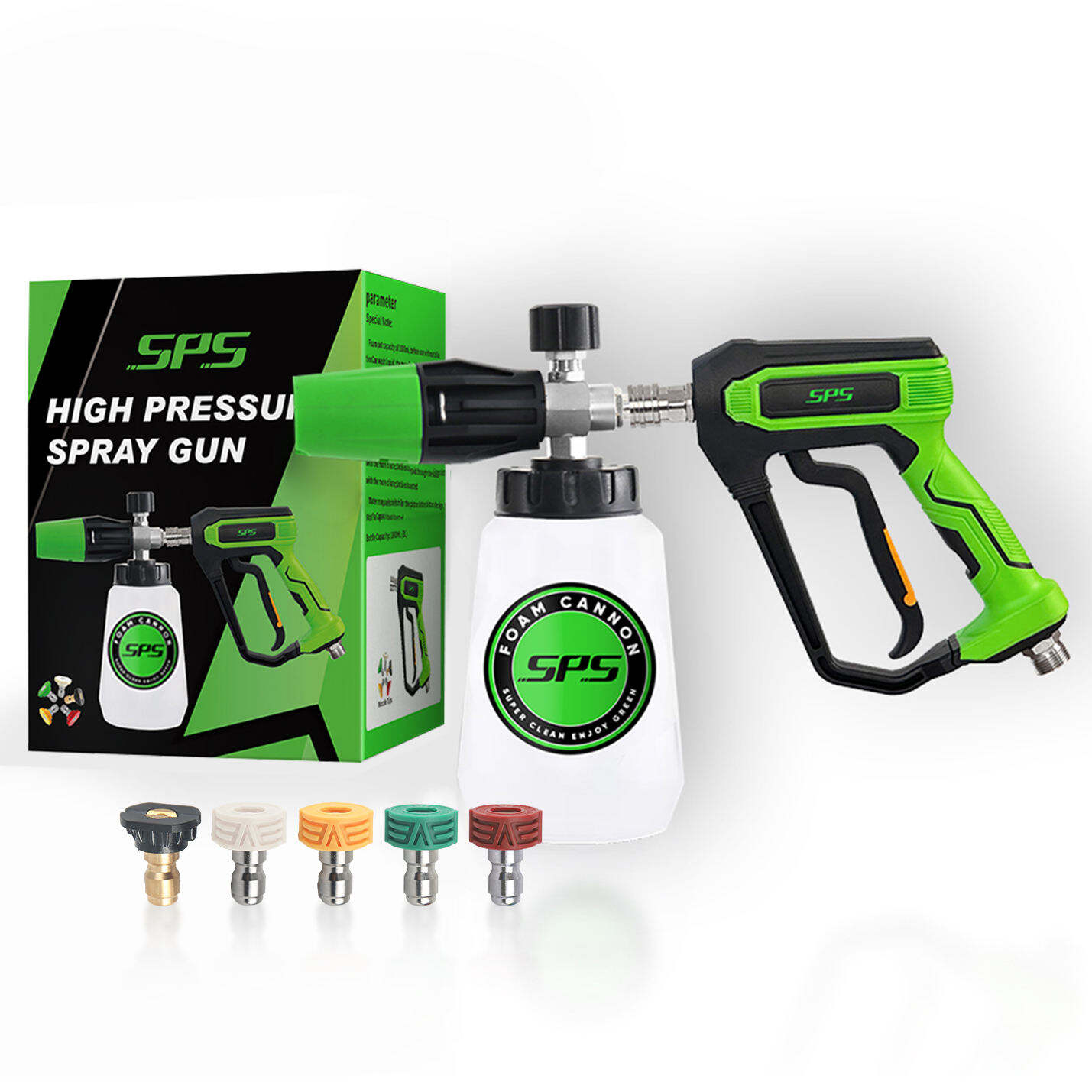 ישר מהמפעל 4000PSI נייד ידני מרסס לחץ גבוה לניקוי רכב מערכת מרסס קannon שטיפה