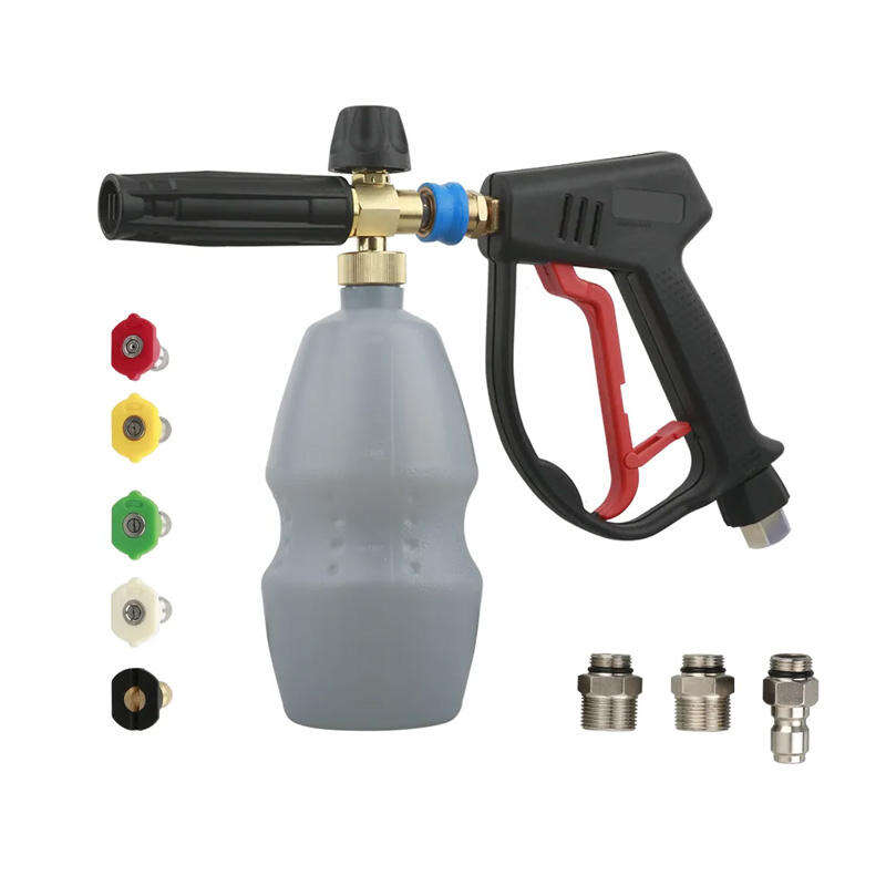 SPS 4000 PSI Senapan Salju Busa Tekanan Tinggi 5 Nozel Warna Fitting M22-15 Kit Cuci Mobil