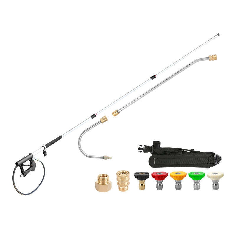 SPS 29MPA 3 Seksiyong Teleskopiko na Patagungang Wand para sa Mataas na Presyong Washer at Patubig na Baril, Teleskopikong Cleaner ng Gutter
