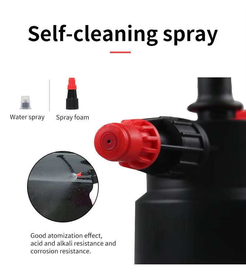 SPS 1.5L Plastic Hand Foam Sprayer Convenient Steady Press Style Washing Bottle supplier