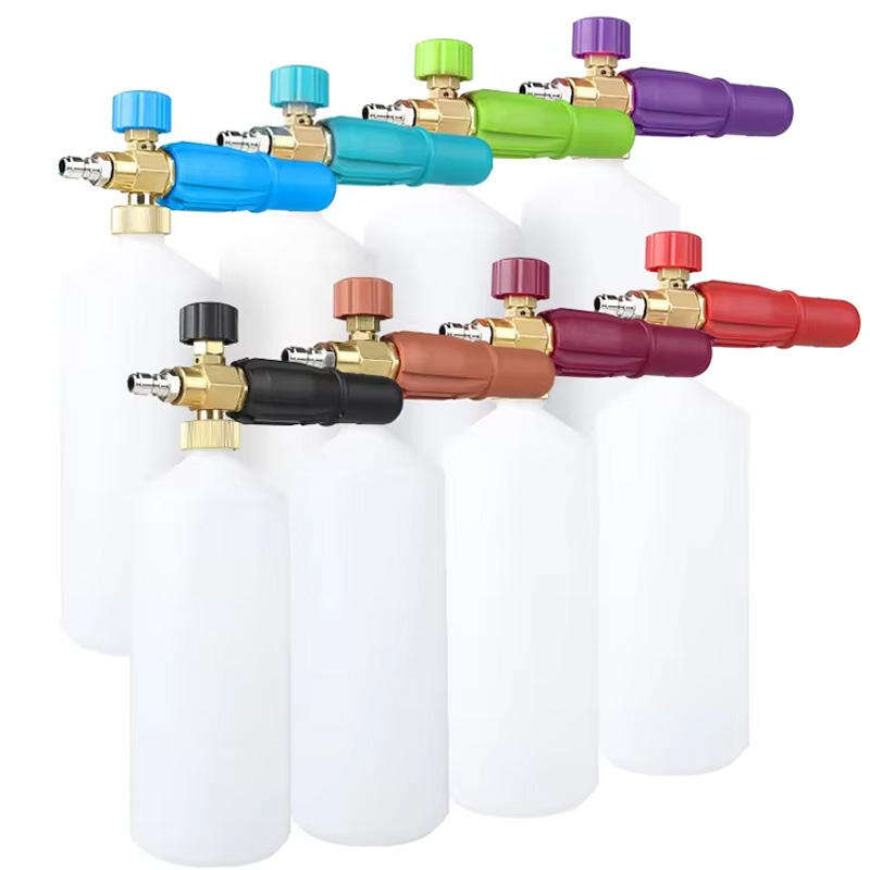SPS Гореща оферта Ярка регулируема 8-цветна дюза Снежна пяна за мийка на автомобили, Бутилка за пяна за мийка на коли