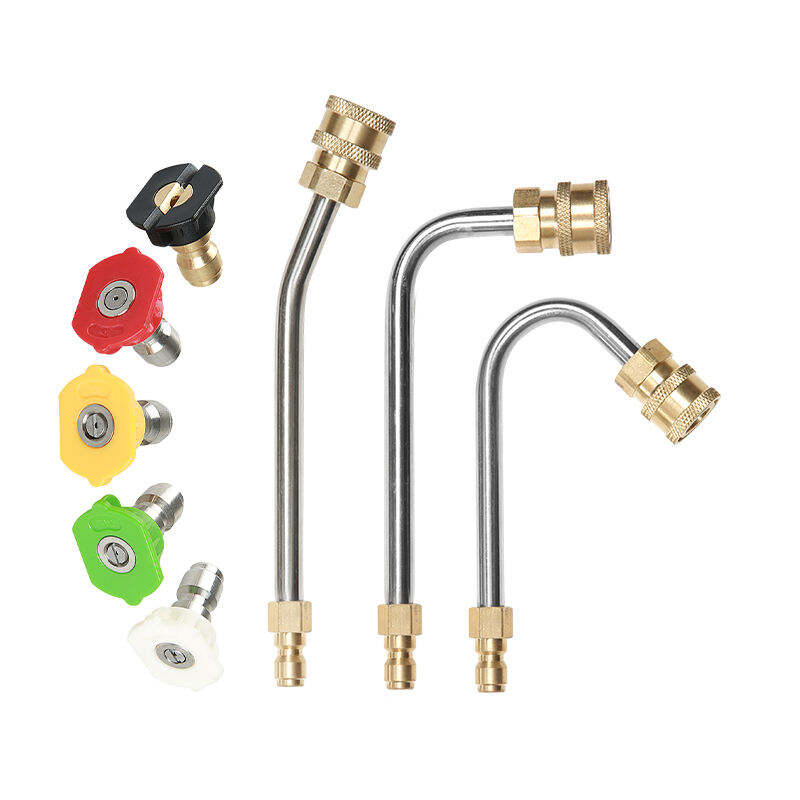 SPS 1/4 palce Rychlou spojku Vysokotlaká myčka Hadice na římsy Přídavná tyč s 90stupňovým zakřivením