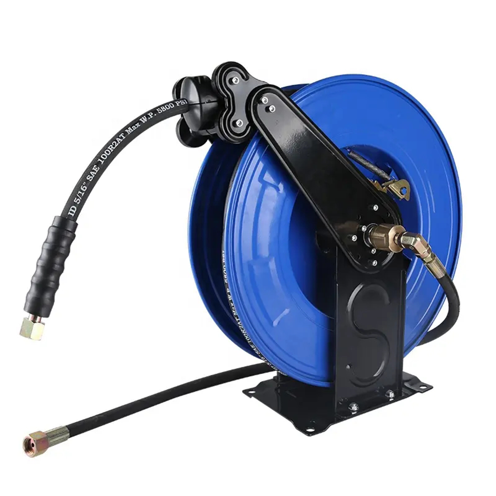 SPS 5000 PSI 66 FT 20 метр 2 давхар шлангтай автоматаар татагдах өндөр даралттай шлангийн барабан, гадаа ажиллах зориулалттай усны шахуургын шлангийн барабан