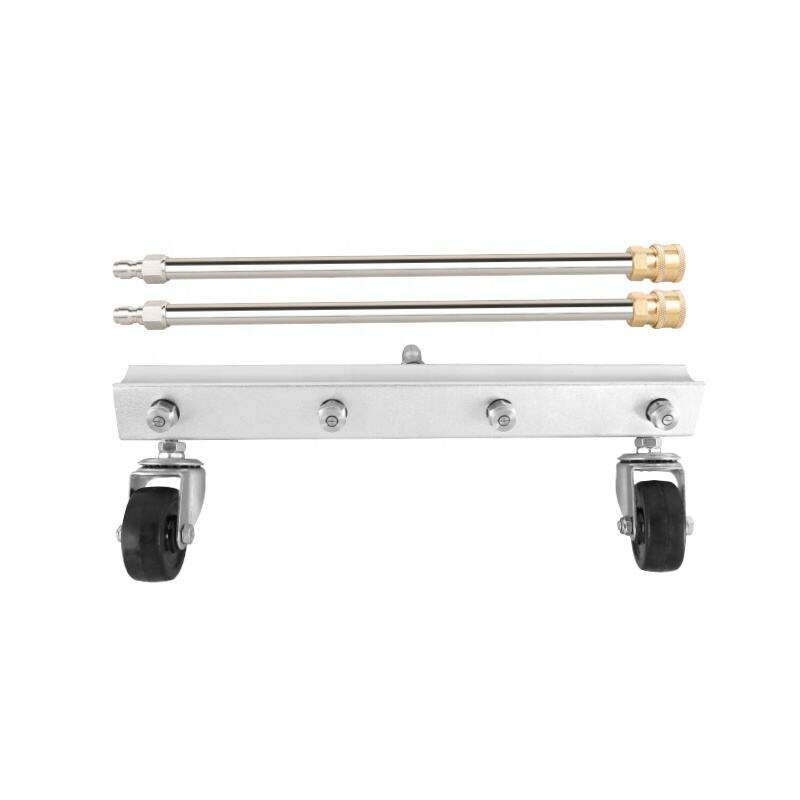 limpador de Superfície para Lavadora de Alta Pressão de 4000PSI 15 Polegadas em Aço Inoxidável com Duas Hastes de Extensão