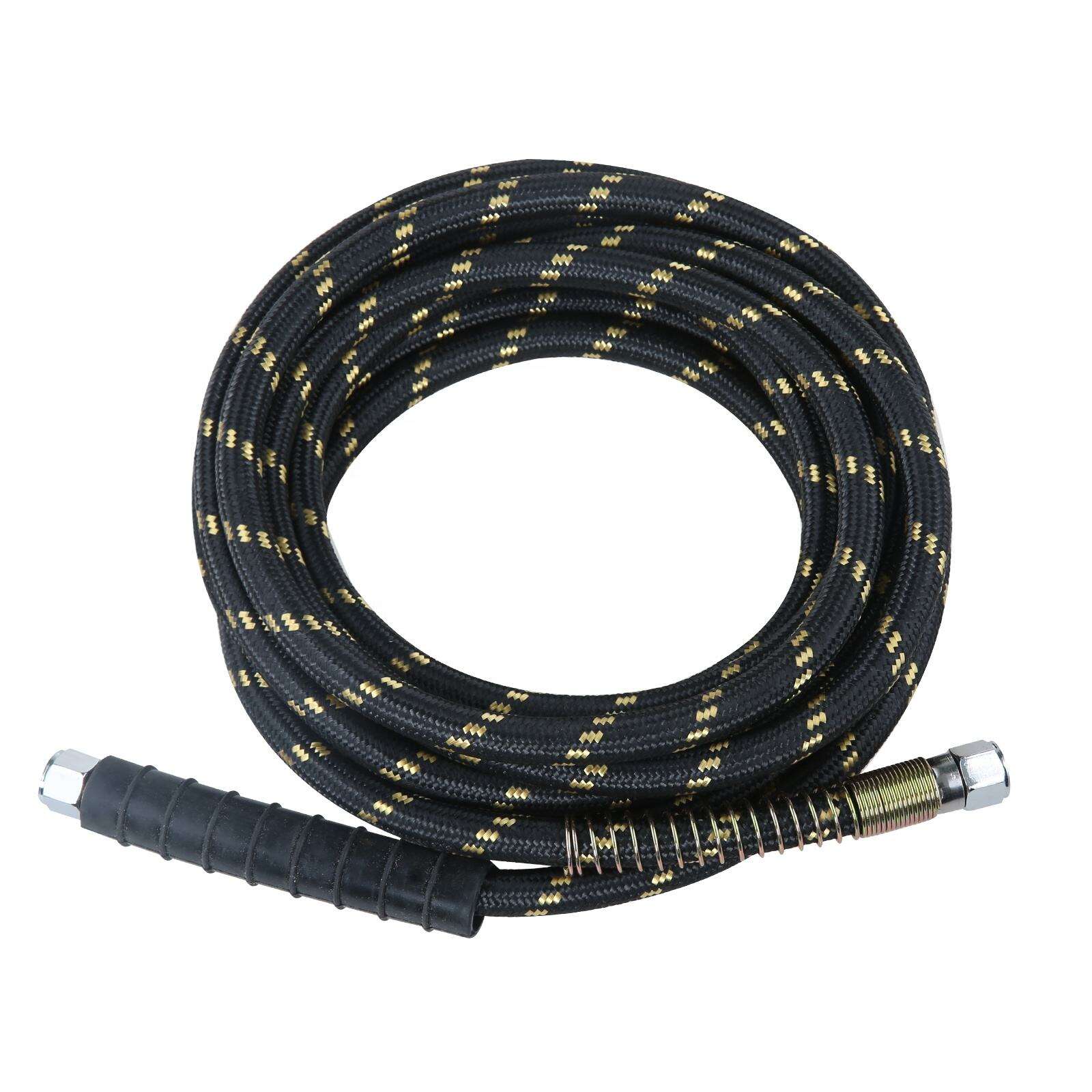 SPS 33FT Хар өндөр температуртай уурны шланг 10M Даралт ихтэй автомашины угаагчийн шланг, уурт цэвэрлэгчийн усны шланг