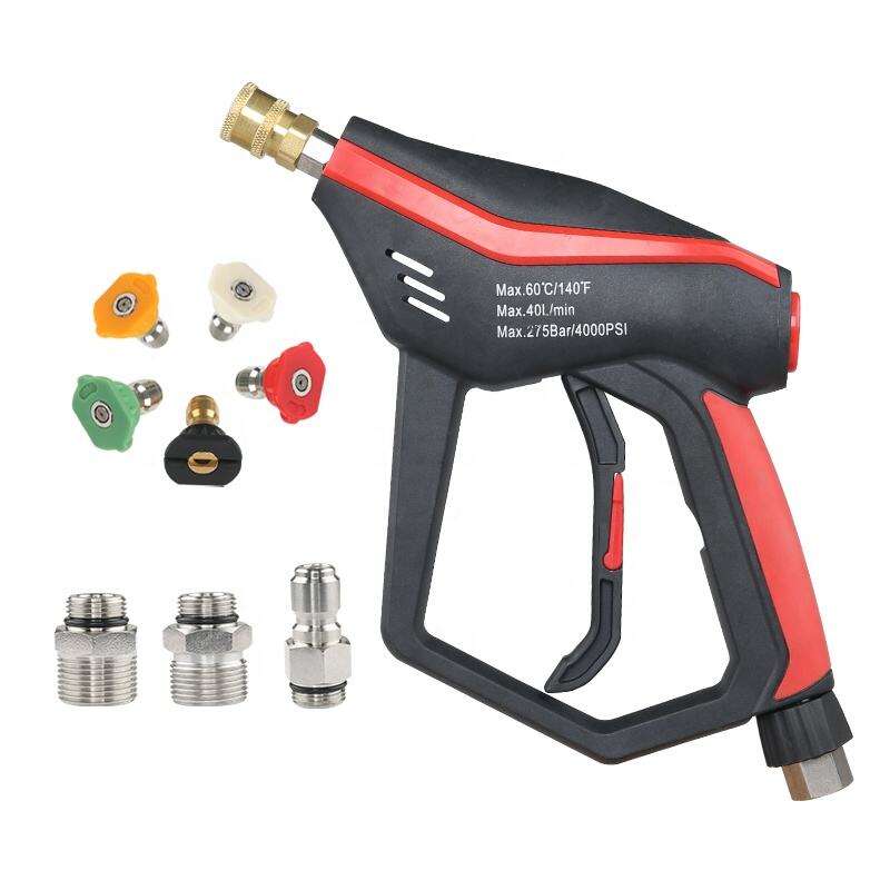 Σετ ψηλής πίεσης SPS 4000 PSI 275Bar για πλύσιμο αυτοκινήτου με 5 ακροφύσια χρώματος και 3 προσαρμογείς για εξοπλισμό πλύσης αυτοκινήτου