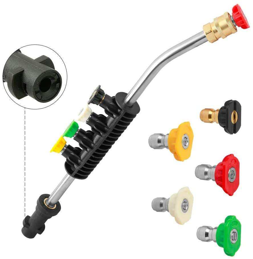SPS Pressure Washer Extension Wand Na May 5 Kulay na Spray Nozzles Benta sa Bungkos