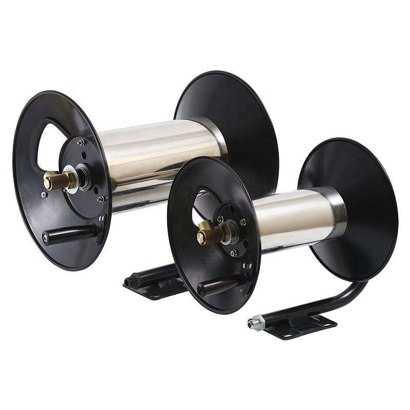 Naviják hadice SPS 5000 PSI 100 stop (30 m) vysokotlaká hadice pro myčku, odolný ocelový naviják