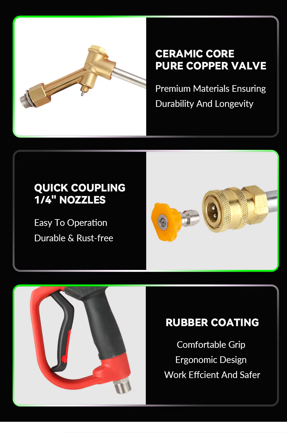 M22-14 mm 5000PSI High Pressure Washer Gun for Car Cleaning Metal Plastic Material Extension Car Wash Spray Gun factory