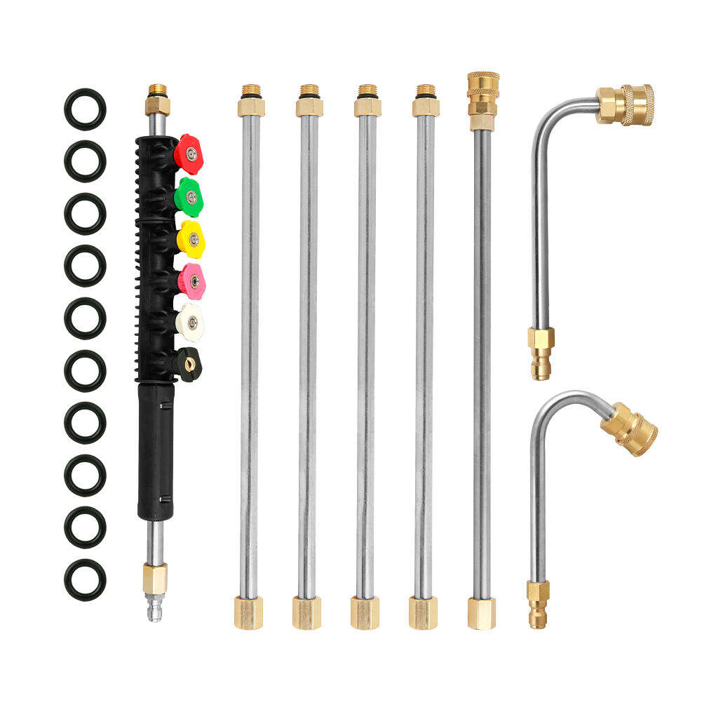 90 Stupňů U Zakřivená Spojovací Tyč 1/4 Palec Rychlou Nádobu 4000 PSI Vysokotlaká Myčka Prodlužovací Tyč Sada