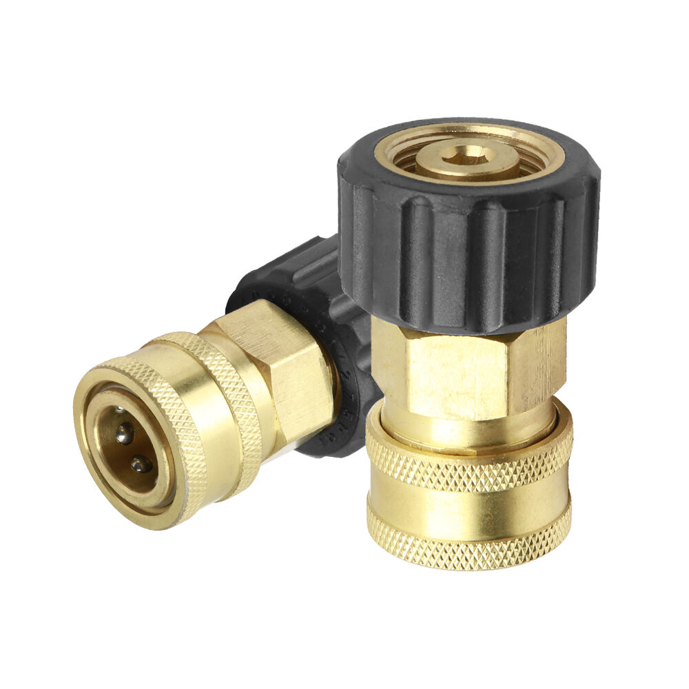M22-14 mm 3/8 cala złącza szybkozłączne z miedzi, końcówka do pistoletu myjki, adapter ciśnieniowy, części do sprzętu czyszczącego