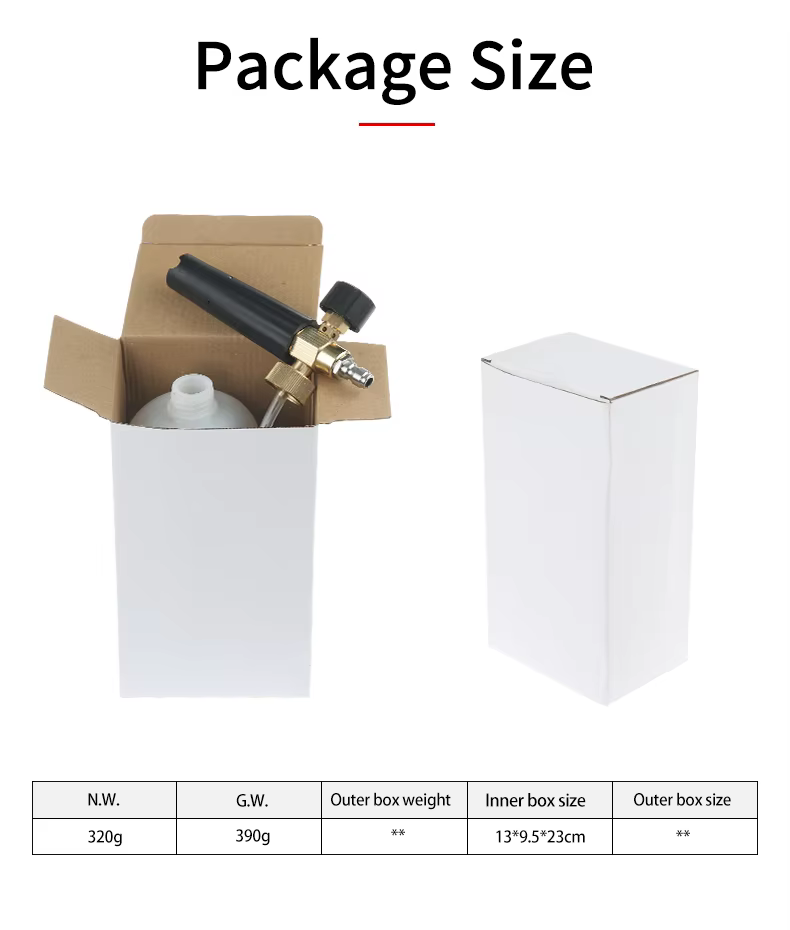 SPS 18 MPA White Snow Foam Lance 1L Car Wash Foam Cannon for High Pressure Cleaning details