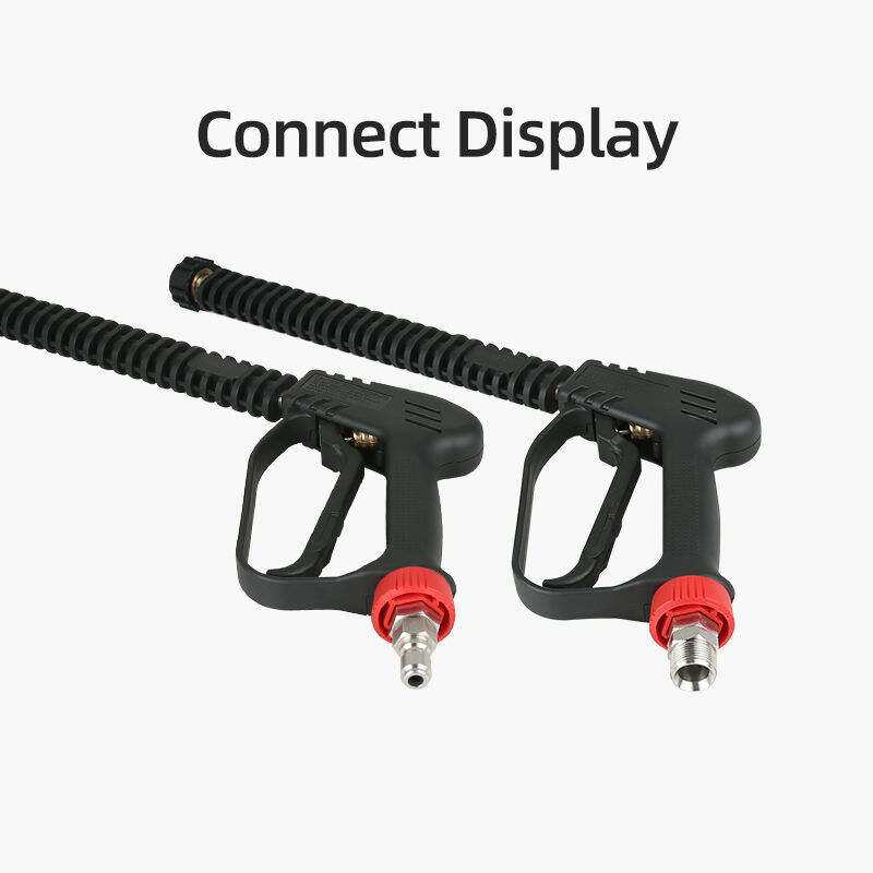 SPS 4000 PSI 280 BAR 100 CM langer Hochdruckreinigerpistole Druckauslösepistole aus massivem Messing Autowasch-Spritzpistole für die Fahrzeugreinigung