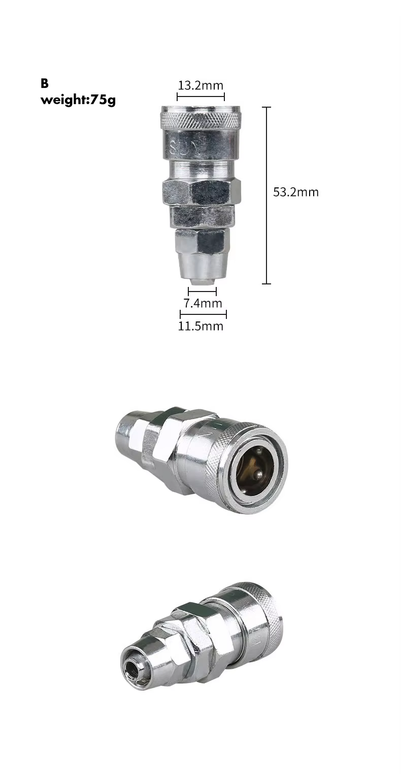 SPS Hot Seller Pneumatic Fast Connector Air Hose Connector Quick Connection and Quick Insertion manufacture