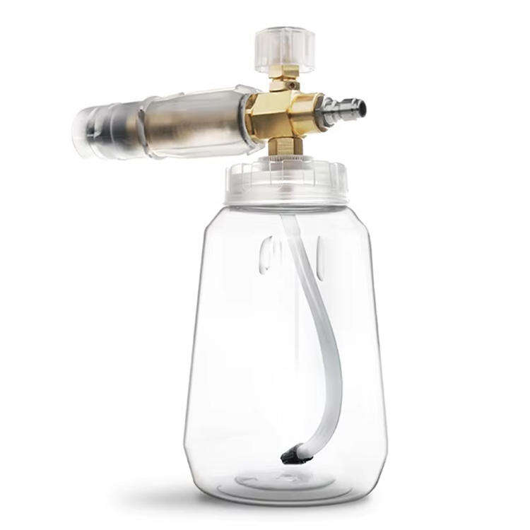 אקדח שפשוף לדافق לחץ, בקבוק שקוף, עמיד, מחבר מהיר בגודל 1/4 אינץ', אקדח שפשוף לחץ גבוה