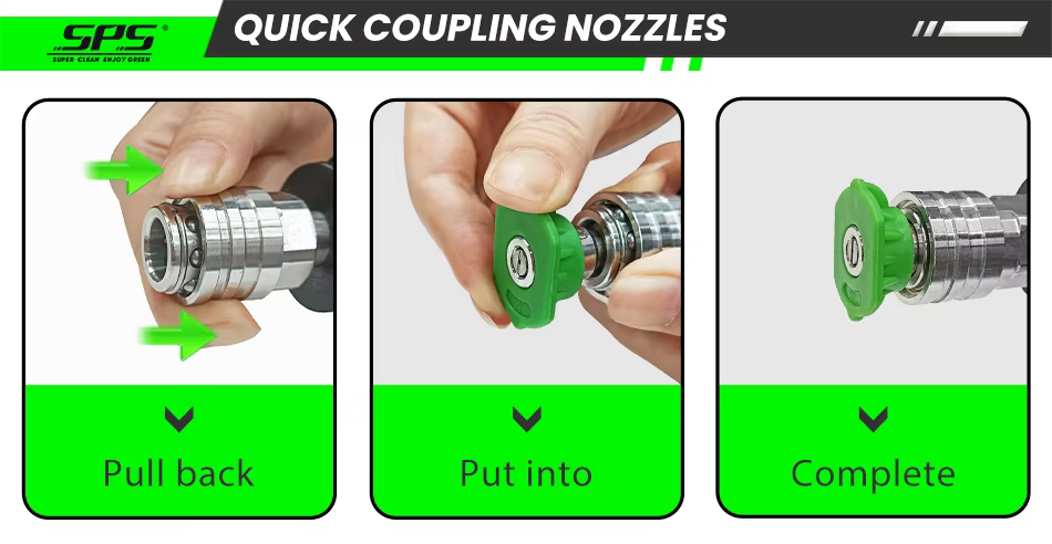 Universal High Pressure Washer Gun 350Bar 5000PSI 60L/M Big Flow Rate Car Washing Gun with Extension Wand 1/4 Quick Connector details