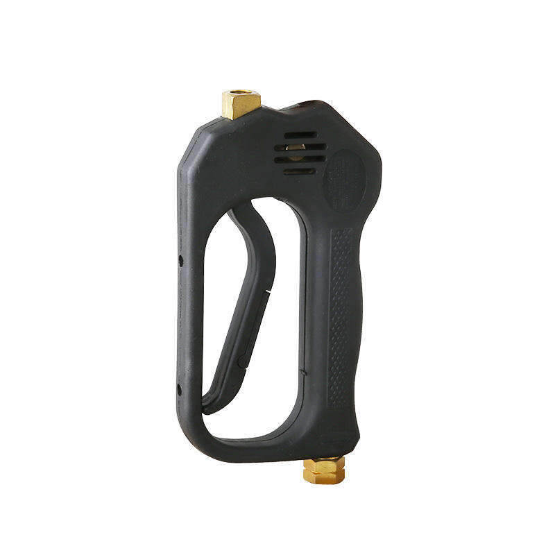 SPS OEM جهاز غسيل السيارات النحاسي الصلب عالي الضغط 5000 رطل/بوصة مربعة 350 بار، مسدس قصير بمخرج 1/4 بوصة مع موصل أنثى 3/8 بوصة