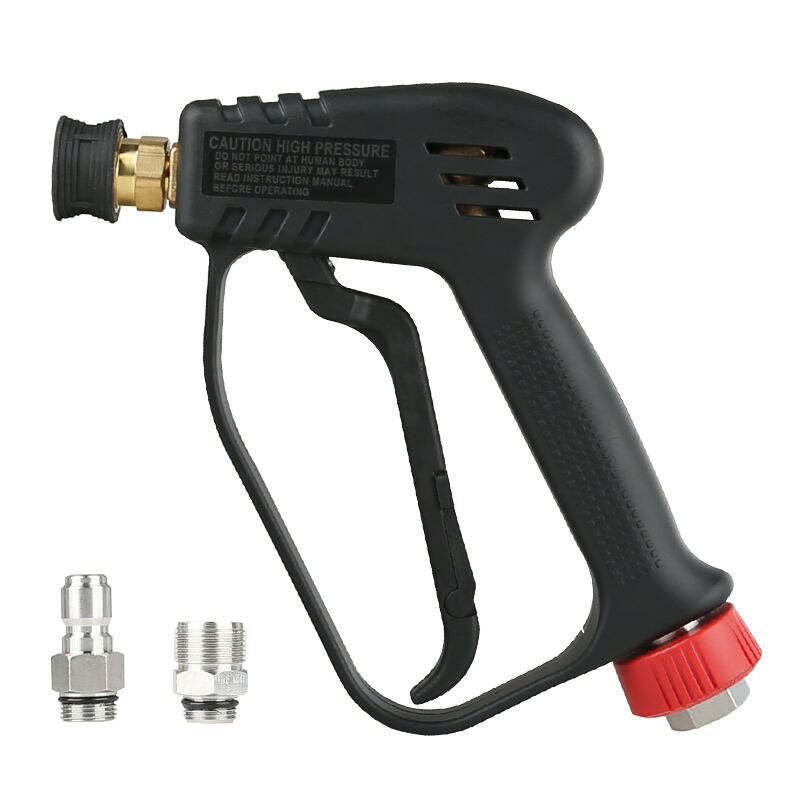 SPS 4000 PSI 280 BAR Hochdruckreinigerpistole mit 3/8 Zoll-Weibliche Drehhülse, Kurzpistole für die Autowäsche, Schnellkupplung, Drucksprühpistole