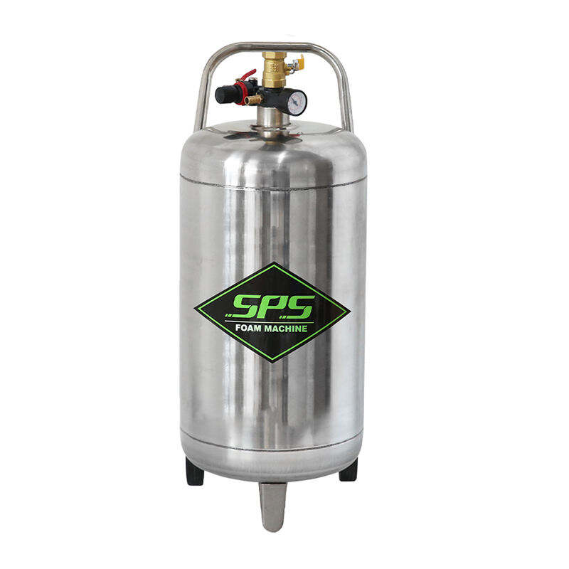 מכונת שטיפה באיכות גבוהה מפלדת אל-חלד 40 ליטר, דלי בועות שלג, מכונת ספוג ריסוס לטיפול ברכב