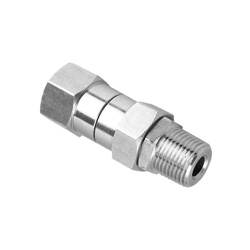 โครงสร้างใหม่ คุณภาพดี 7250 PSI บอลสแตนเลสทนแรงดันสูง หัวต่อหมุนได้ 3/8 นิ้ว ข้อต่อ 500 บาร์