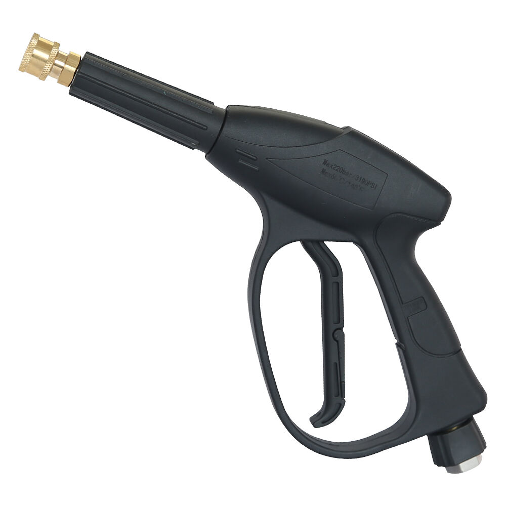 SPS 3190PSI Mocny pistolet natryskowy ze stali nierdzewnej z miedzianym zaworem, pistolet pod wysokie ciśnienie do mycia z antyzapadającym uchwytem, do mycia samochodów, OEM ODM