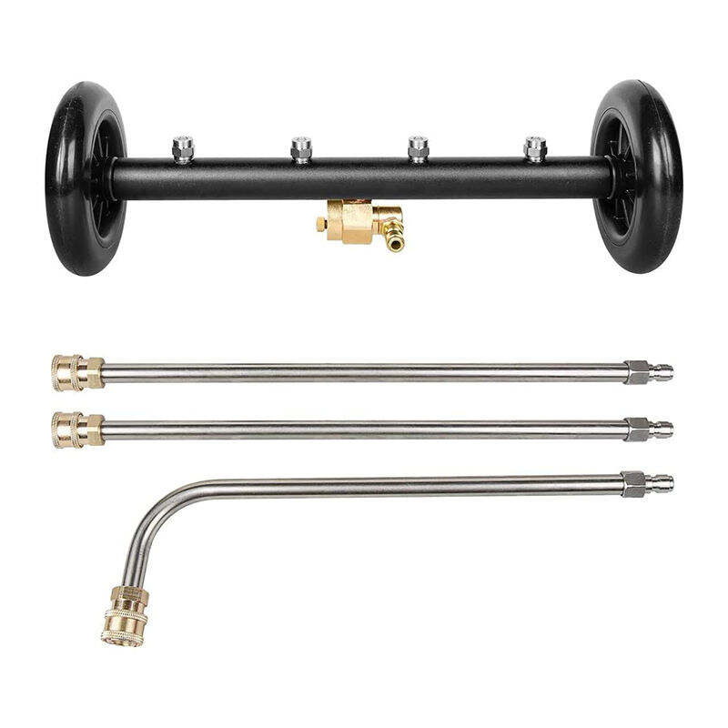 SPS 15-дюймовий поверхневий очисник для високотискового мийного апарата, очисник шасі, рами, водний щітковий очисник зі стрижнем