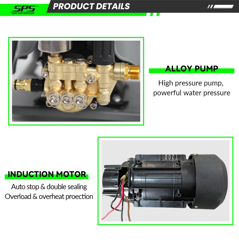 1450PSI 220V 2KW 10LPM Household Portable Car Cleaning Machine Electric High Pressure Water Jet Pump Car Washer supplier