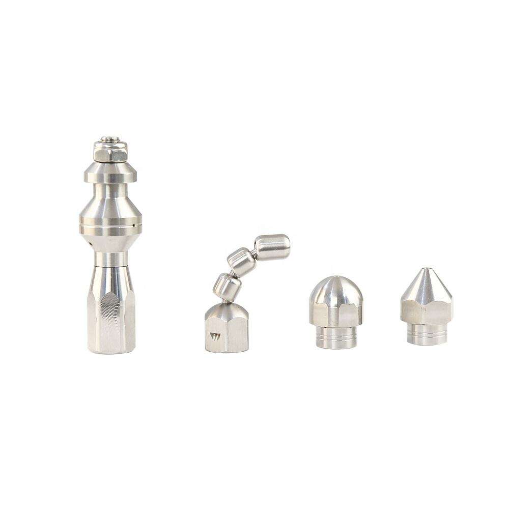 5000PSI 1/4 ίντσας Ακροφύσιο Πλυντηρίου Υψηλής Πίεσης για Αποχέτευση, Ακροφύσιο Καθαρισμού Σωλήνων Υψηλής Πίεσης από Ανοξείδωτο Χάλυβα