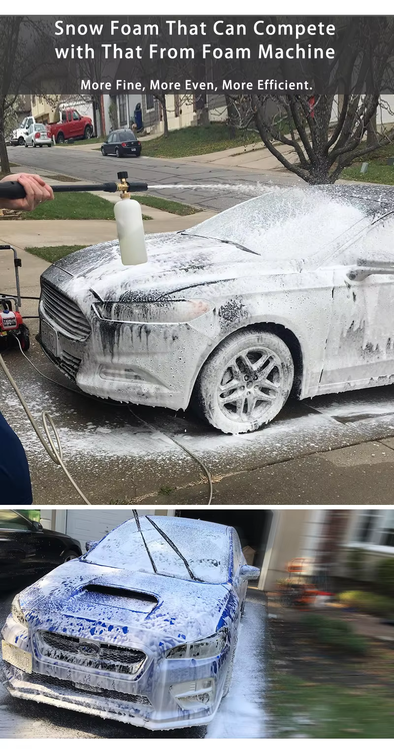 SPS 18 MPA White Snow Foam Lance 1L Car Wash Foam Cannon for High Pressure Cleaning factory