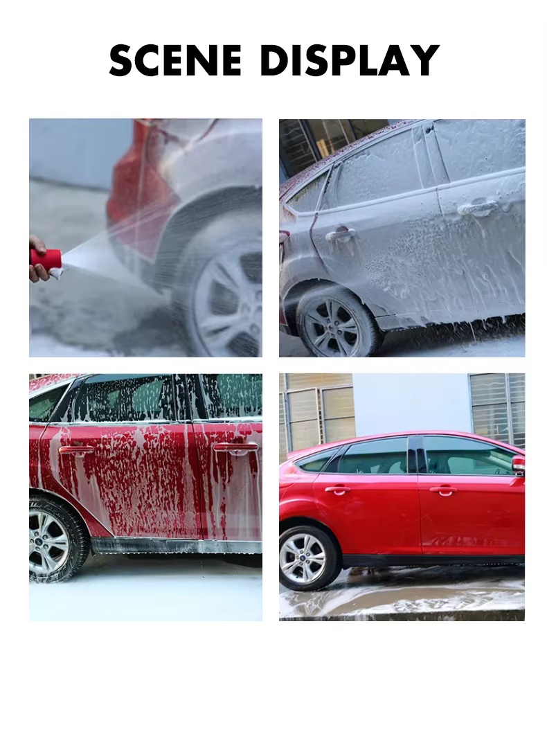 SPS 1L OEM High Pressure Snow Foam Lance Car Wash Transparent Bottle Brass Solid Snow Foam Cannon details