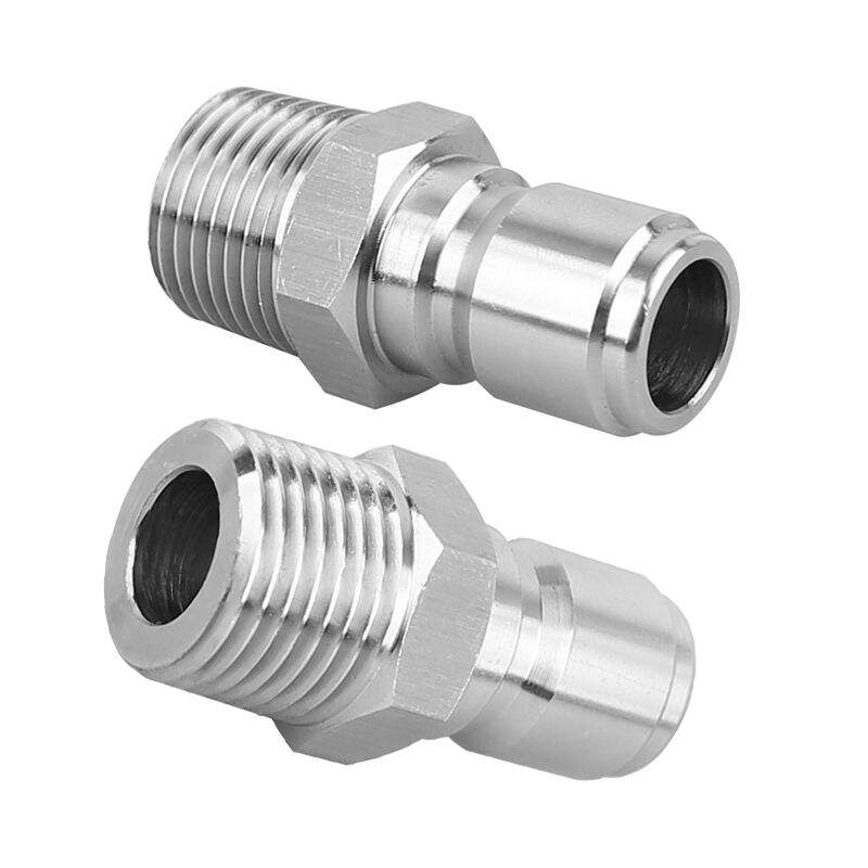 SPS 1/2インチ NPT クイックプラグ ステンレス鋼製クイックカップリング 高圧洗浄機用継手 クイックコネクタ