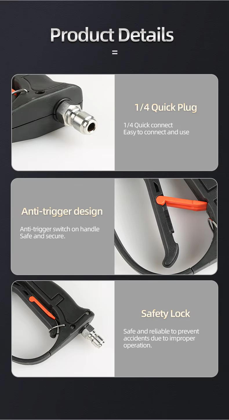 SPS 4200PSI OEM Car Wash Pressure Washer Gun Car Water Pressure Gun Spray details