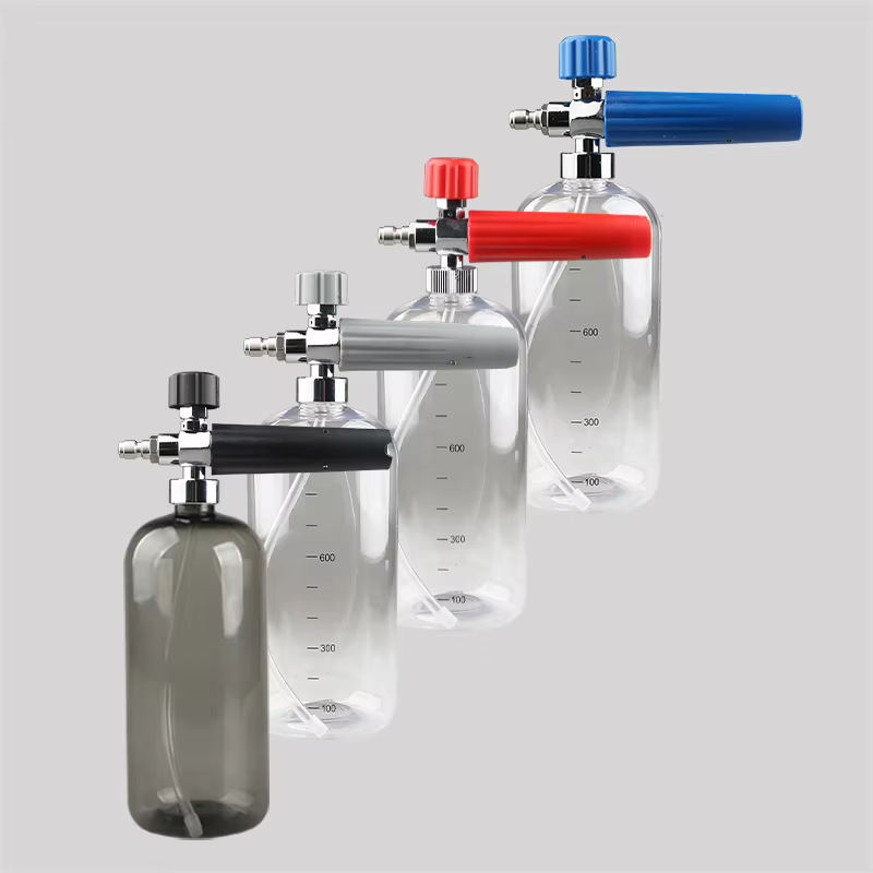 SPS 5000 PSI 1L Black Transparent Snow Foam Lance Blue Red Gray Snow Foam Cannon Nozzle Car Wash Foam Pot details