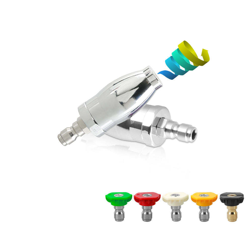 SPS 3600 PSI 5 đầu phun màu Mũi xoay 360 độ Chống mài mòn Vòi phun nước áp lực cao Turbo mạ