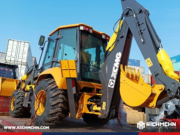 Guatemala - 1 Unit XCMG XC870K Backhoe Loader & 1 XS123 Road Roller