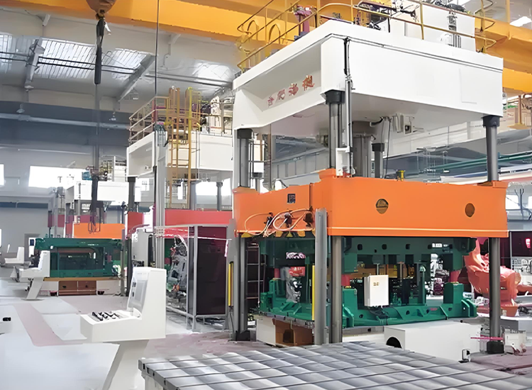 Car door hemming hydraulic press machine