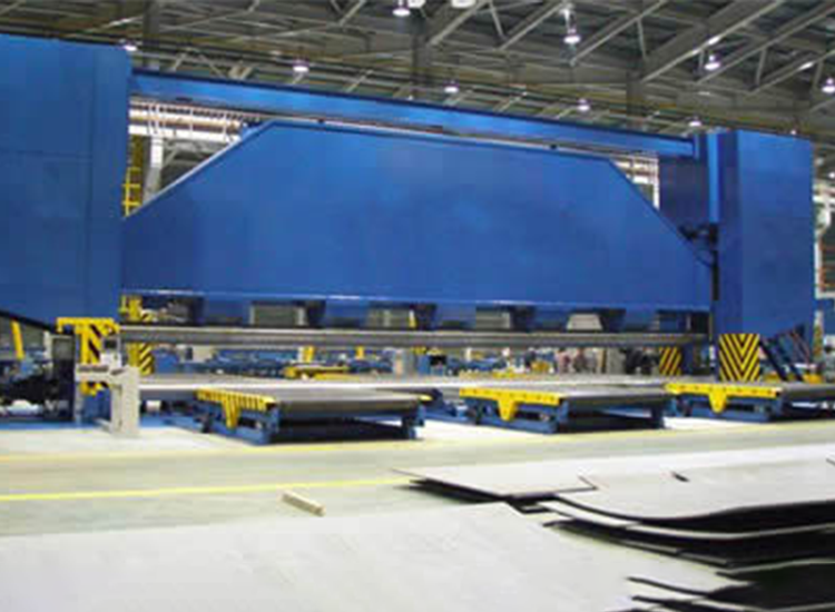 Marine plate rolling machine